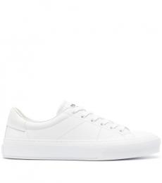 Givenchy White White City Sport Leather Sneakers