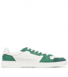 Axel Arigato White Green Round Toe Sneakers