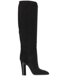 Paris Texas Black Suede Boots