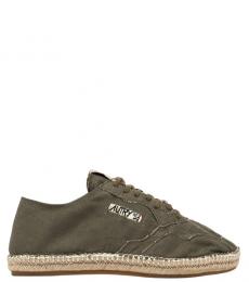 Autry Dark Green Espadrille Sneakers