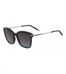 Calvin Klein Black-Silver Logo Sunglasses