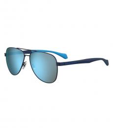 Hugo Boss Blue Aviator Sunglasses