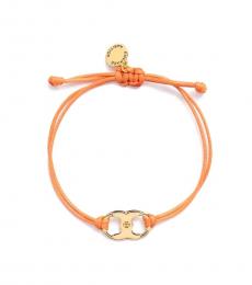 Tory Burch Orange Gemini Charm Bracelet