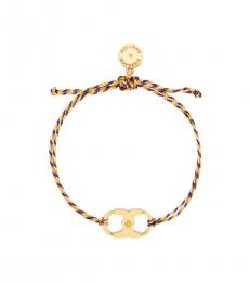 Navy Blue Gemini Charm Bracelet