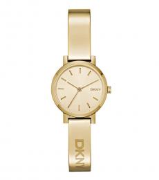 DKNY Golden Round Dial Watch