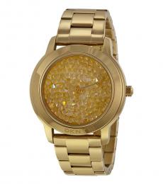 DKNY Golden Crystal Dial Watch