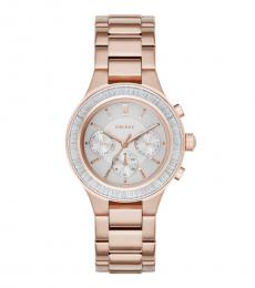 DKNY Rose Gold Chronograph Watch