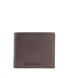 Brown Textured Signature Wallets