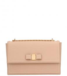 Salvatore Ferragamo Pink Ginny Medium Shoulder Bag