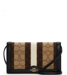 Coach Khaki Anna Foldover Small Crossbody Bag