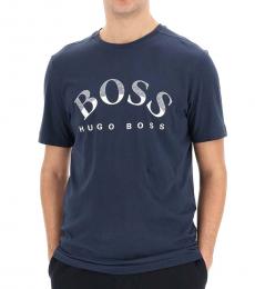 Hugo Boss Dark Blue Logo Print T-Shirt
