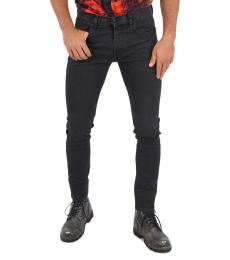 Black Stretch Denim D-Strukt Jeans