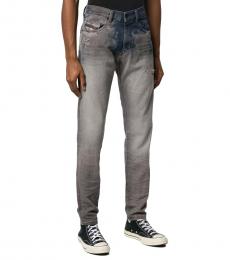 Dark Grey Stretch D-Strukt Tapered Fit Jeans