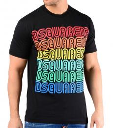 Dsquared2 Black Graphic Logo T-Shirt