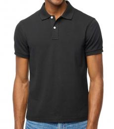 J.Crew Black Regular Fit Polo