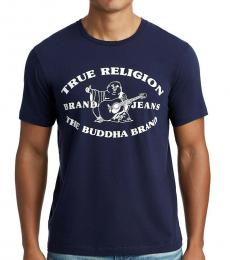 Navy Blue Heritage Buddha Logo T-Shirt
