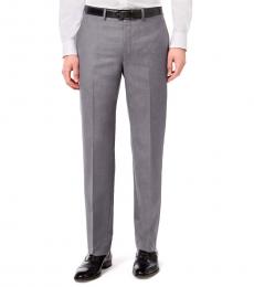 Medium Grey Slim-Fit Dress Pants