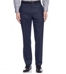Calvin Klein Navy Slim-Fit Dress Pants