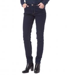 Versace Jeans Dark Blue Embellished Skinny Jeans
