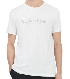Calvin Klein White Logo Crew Neck T-Shirt 
