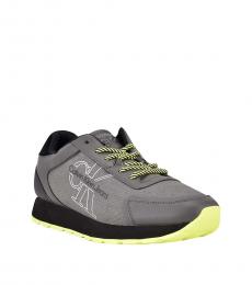 Grey Pinstripe Erickson Jogger Sneakers