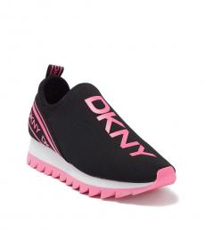 Black Pink Azer Slip-On Sneakers