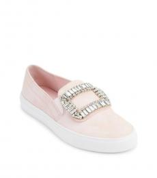 Cradle Pink Embellished Slip on Sneakers