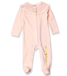Juicy Couture Baby Girls Light Pink Coverall
