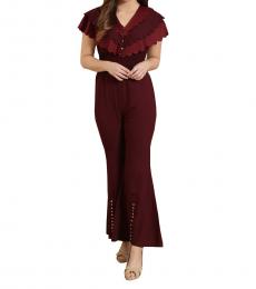 Scalloped Flare Jumpsuit