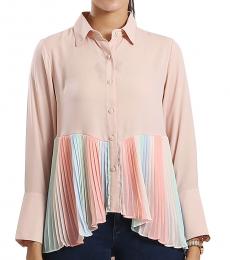Ombre Pleated Shirt